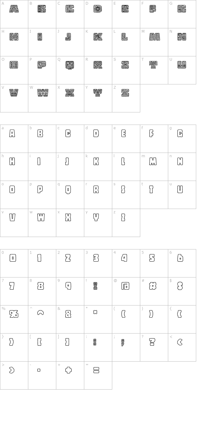 copaldecorated character map