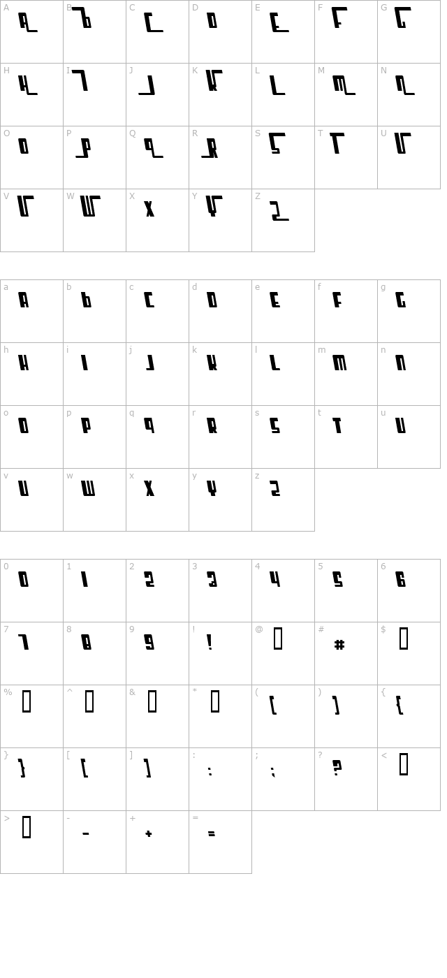 cosmic-age-bold-italic character map