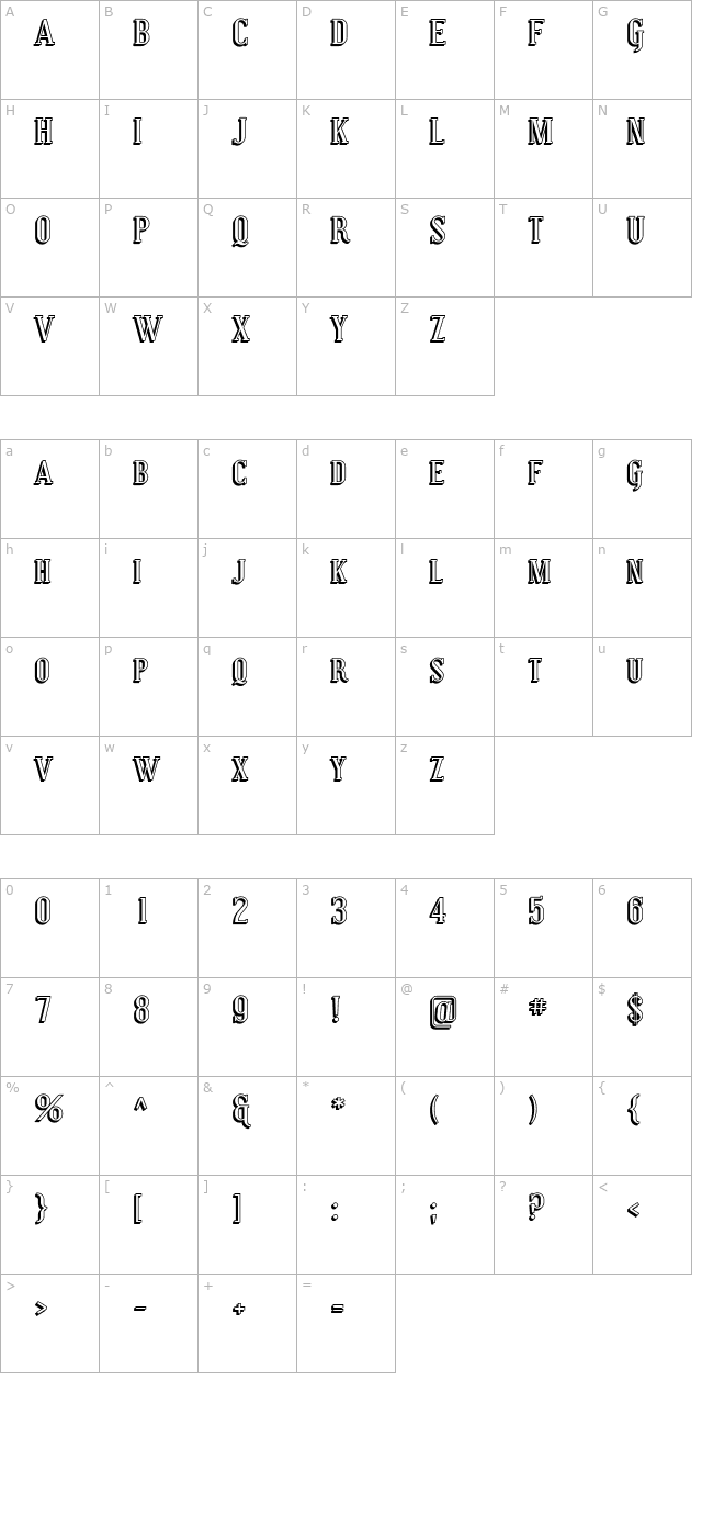 covington-sc-shadow character map