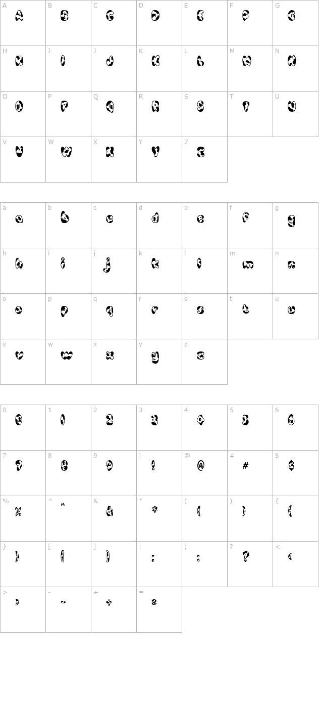 Cowpoke character map