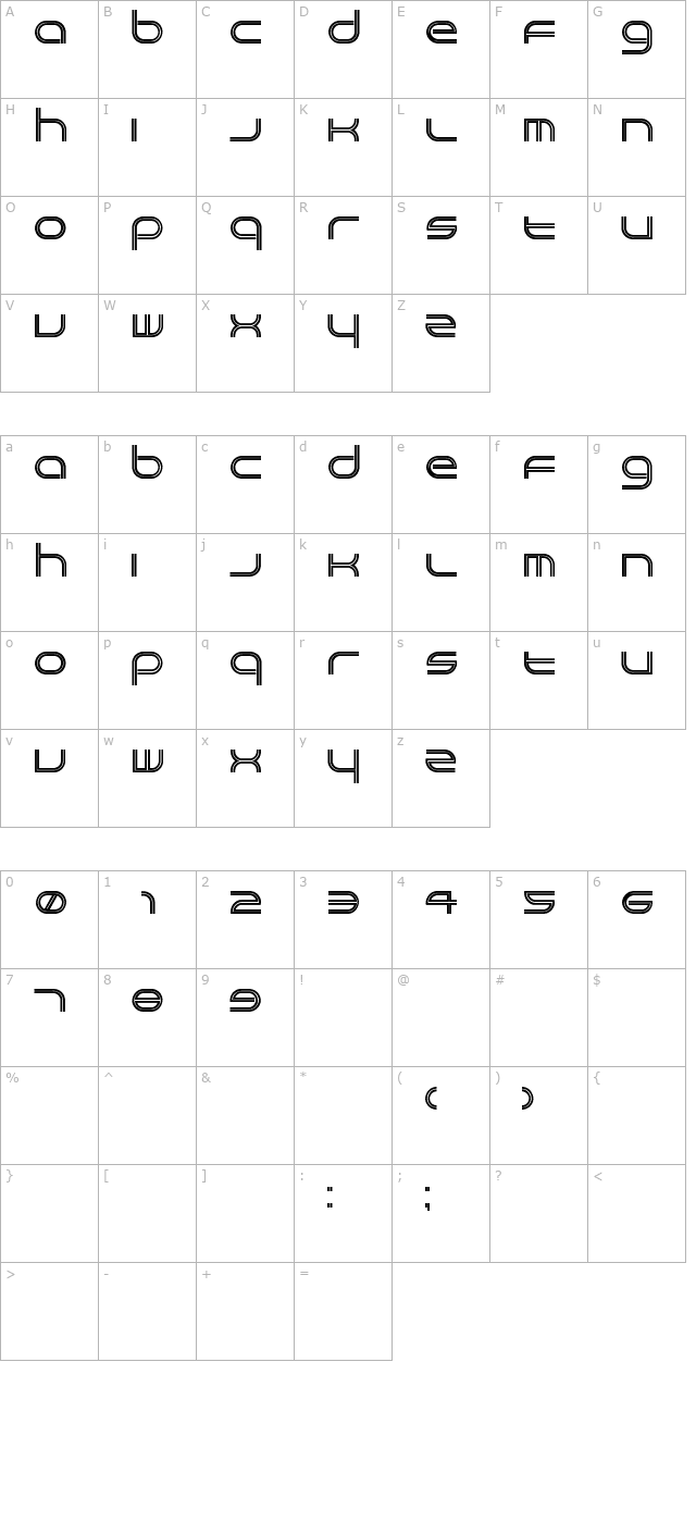 Crackpot character map