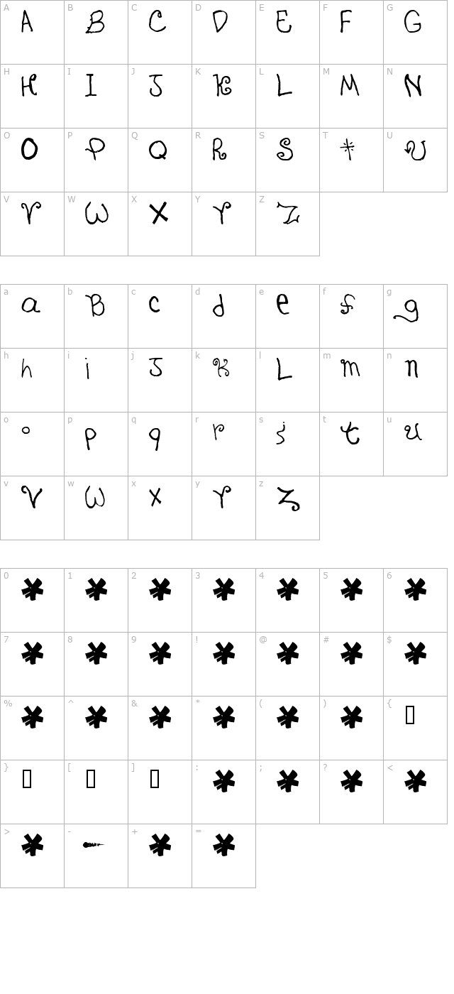 cramped character map