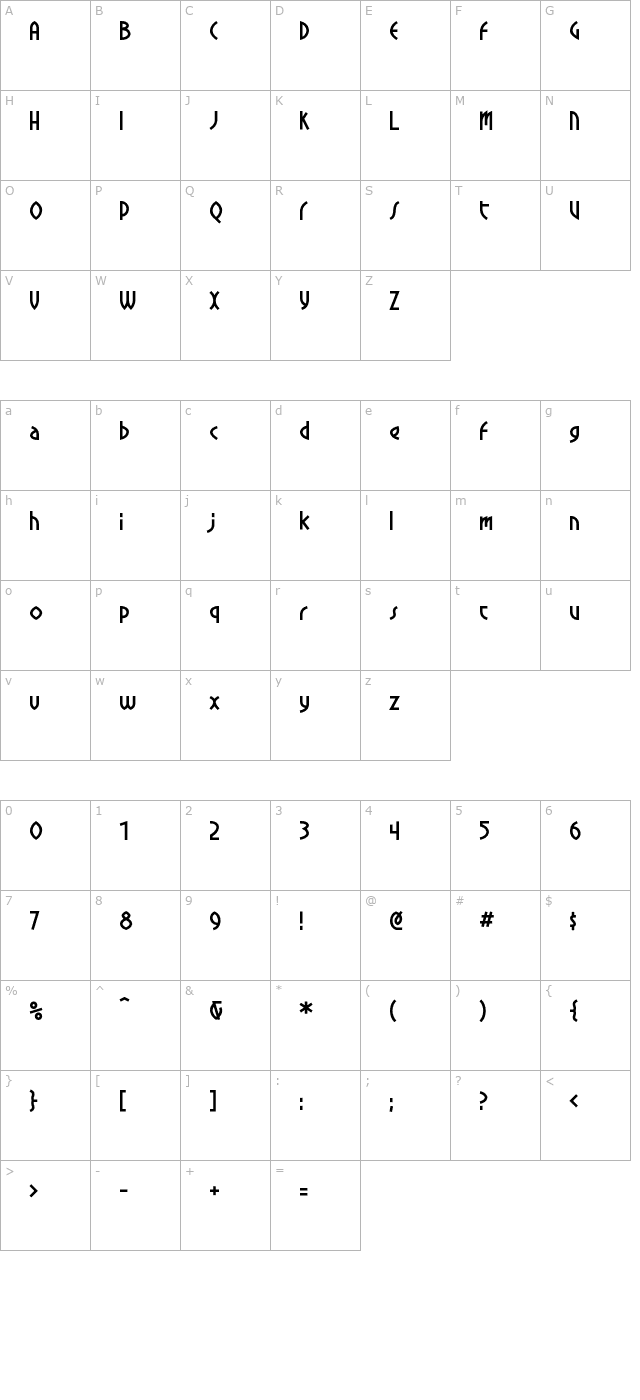 crowbeak character map