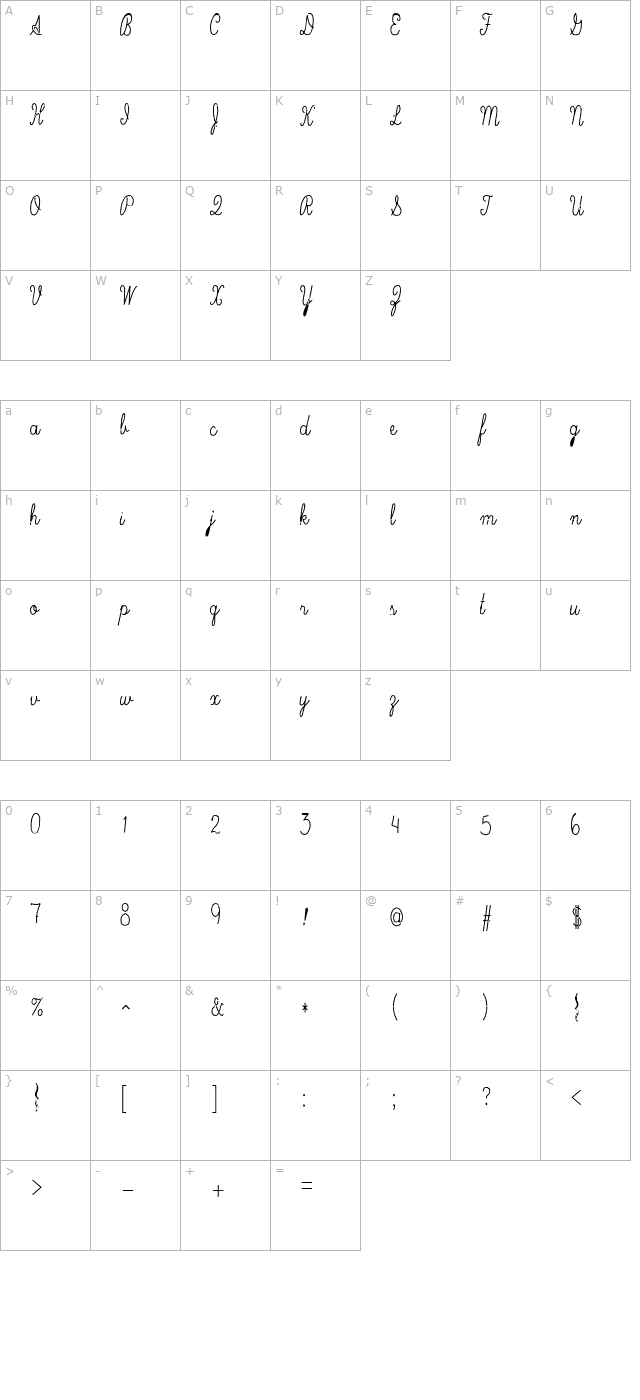 cryptscript character map