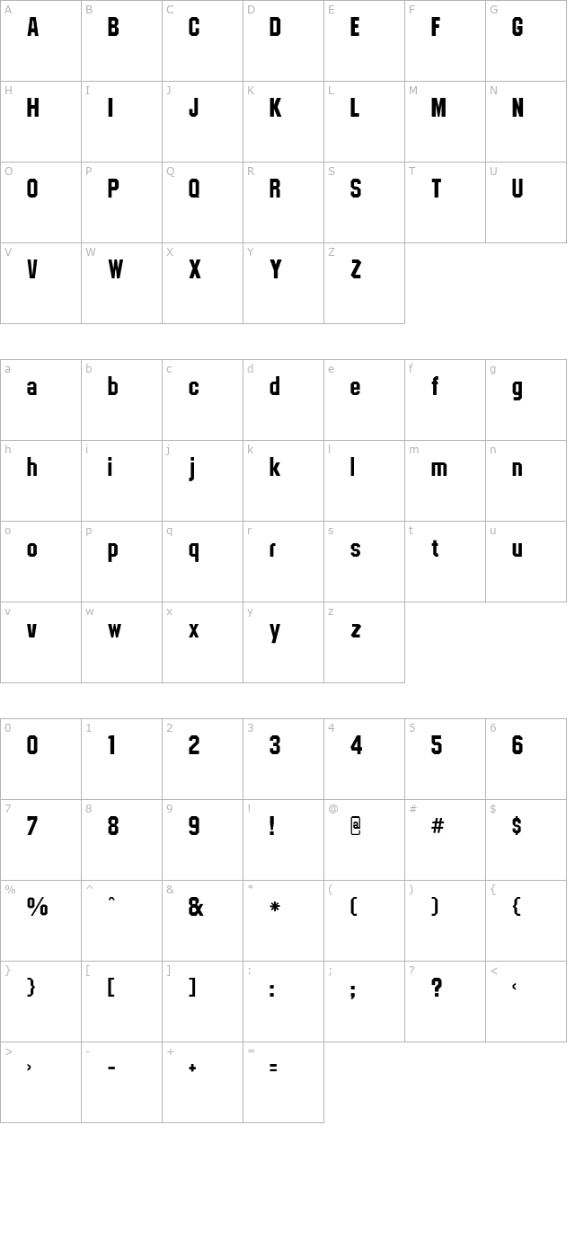 csd-block-bold character map