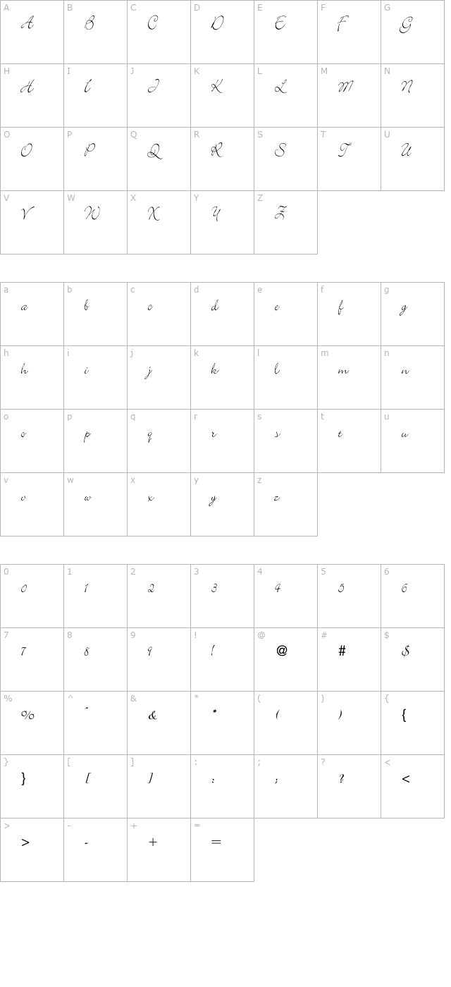 CSJun2001 character map