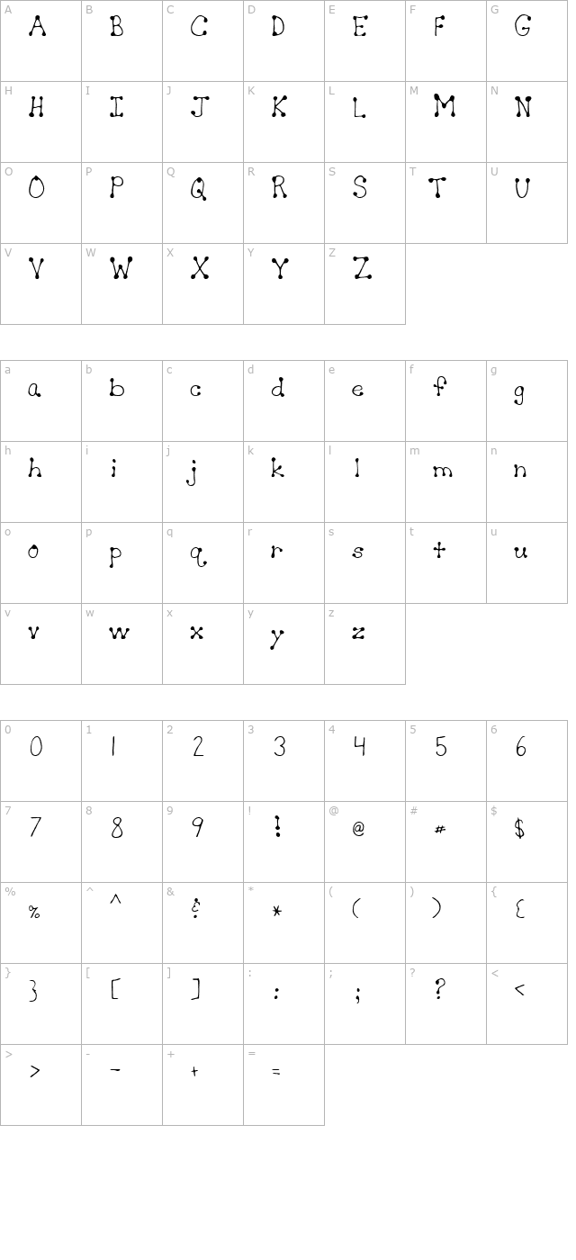 CurlyQ character map