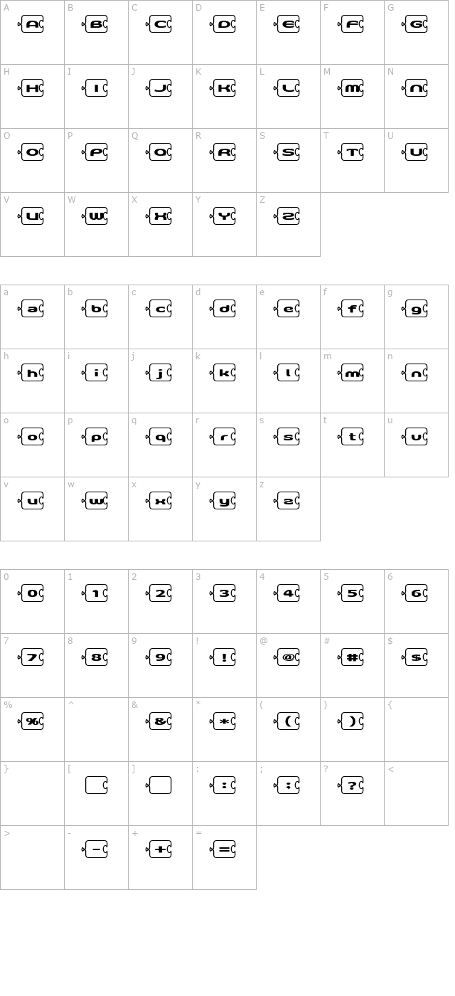 D3 PazzlismB character map