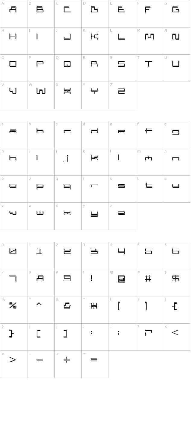 d3-pipisms character map