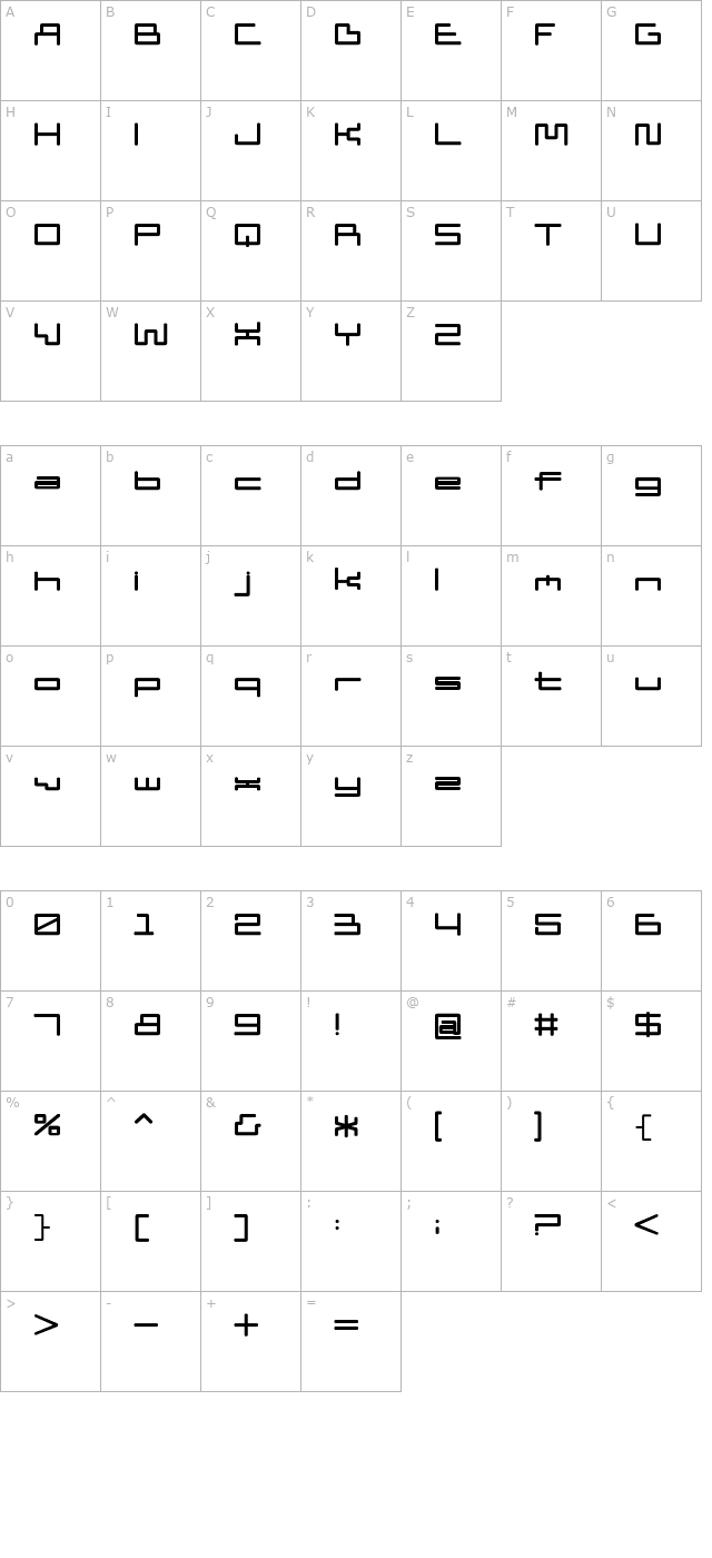 D3 PipismW character map