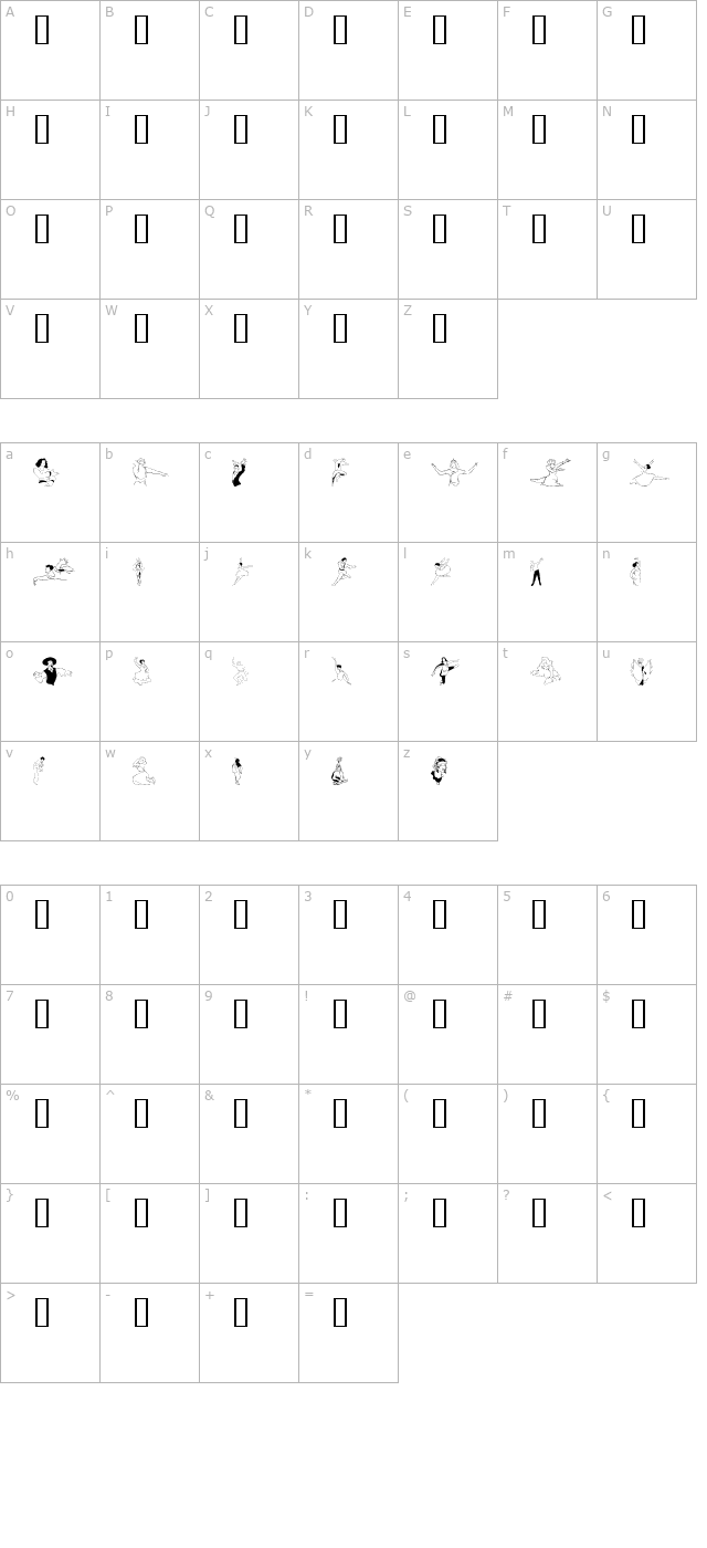 dancer-in-the-dark-ii character map