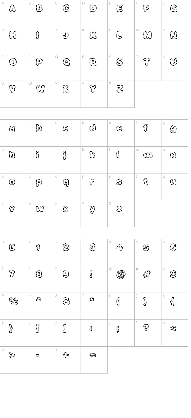 dash-dot-brk- character map