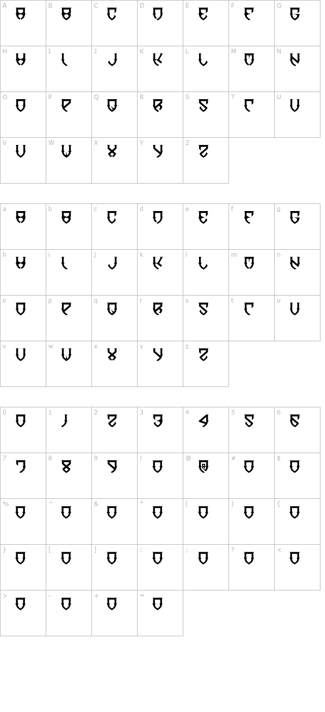 dawn-of-mellido character map