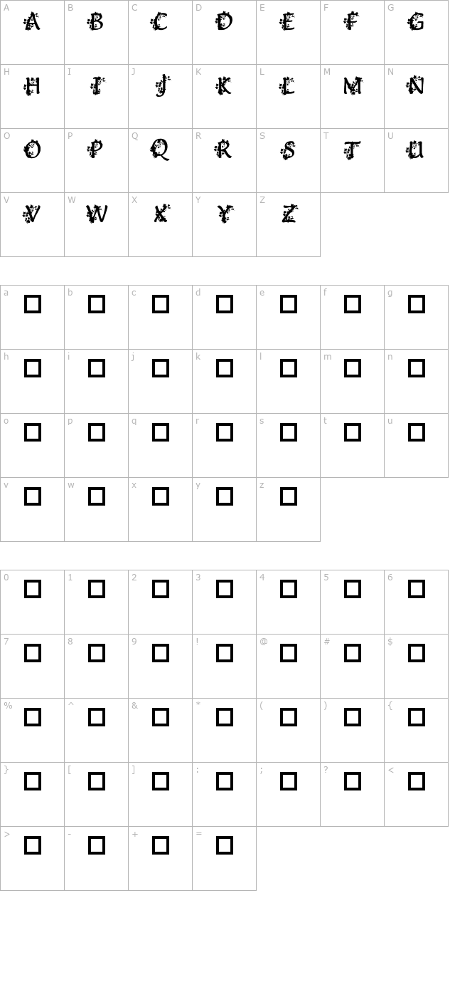 deannas-ivy-caps character map