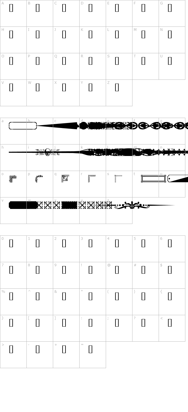 DesignerMixed character map