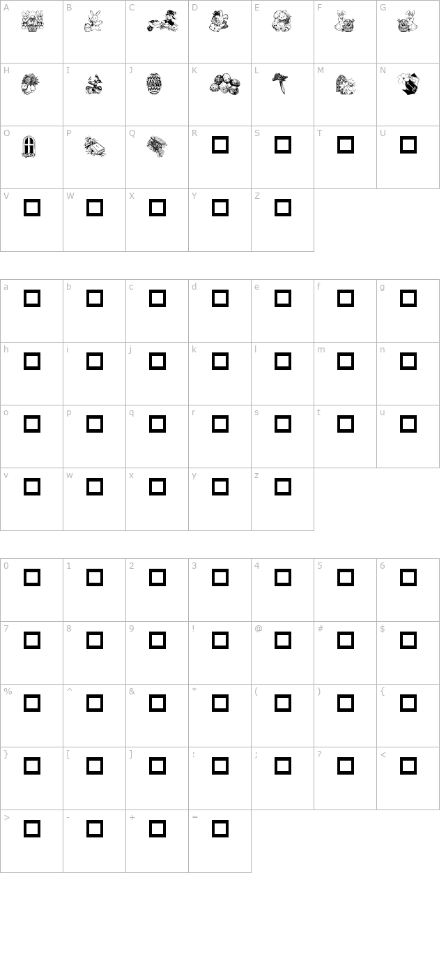 destinys-easter-dings character map