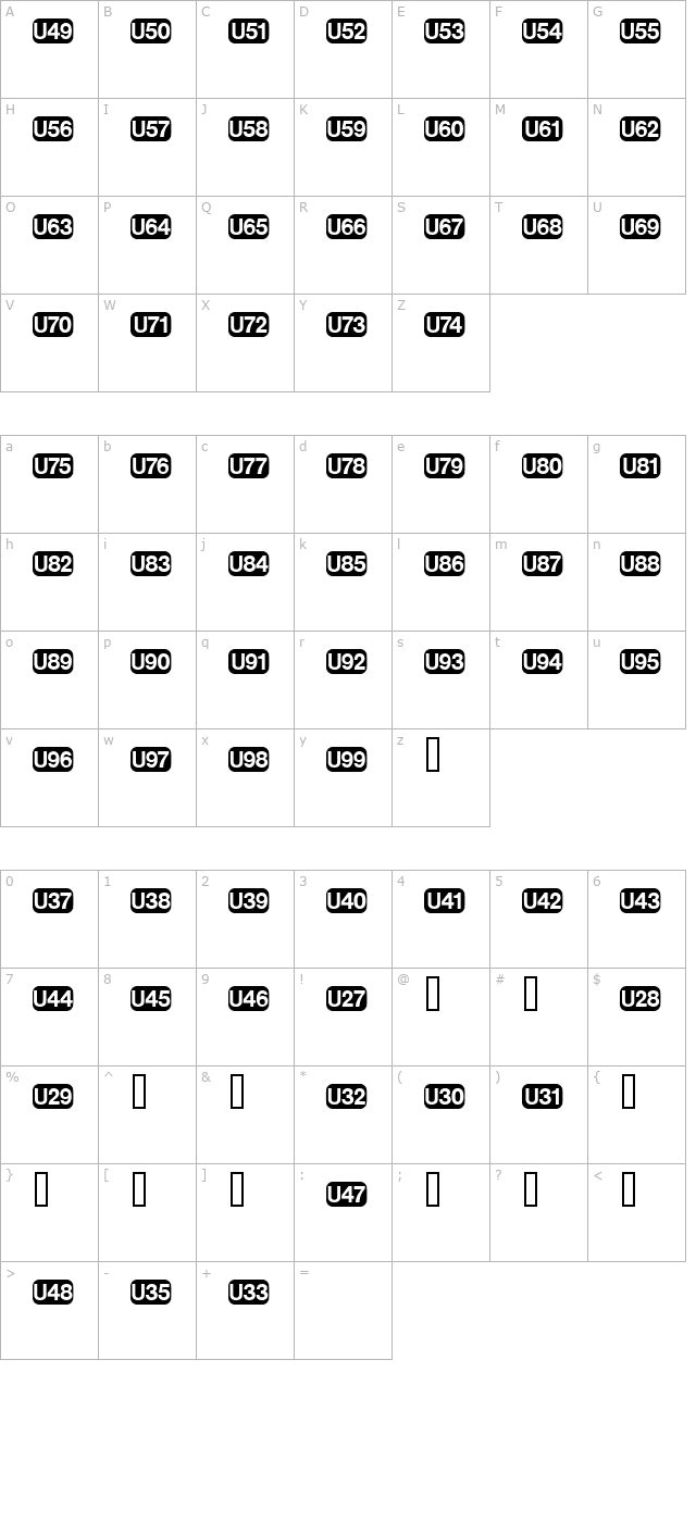 DeutscheBahnAG Five character map