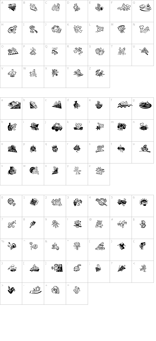 DfDiversionsPlain character map