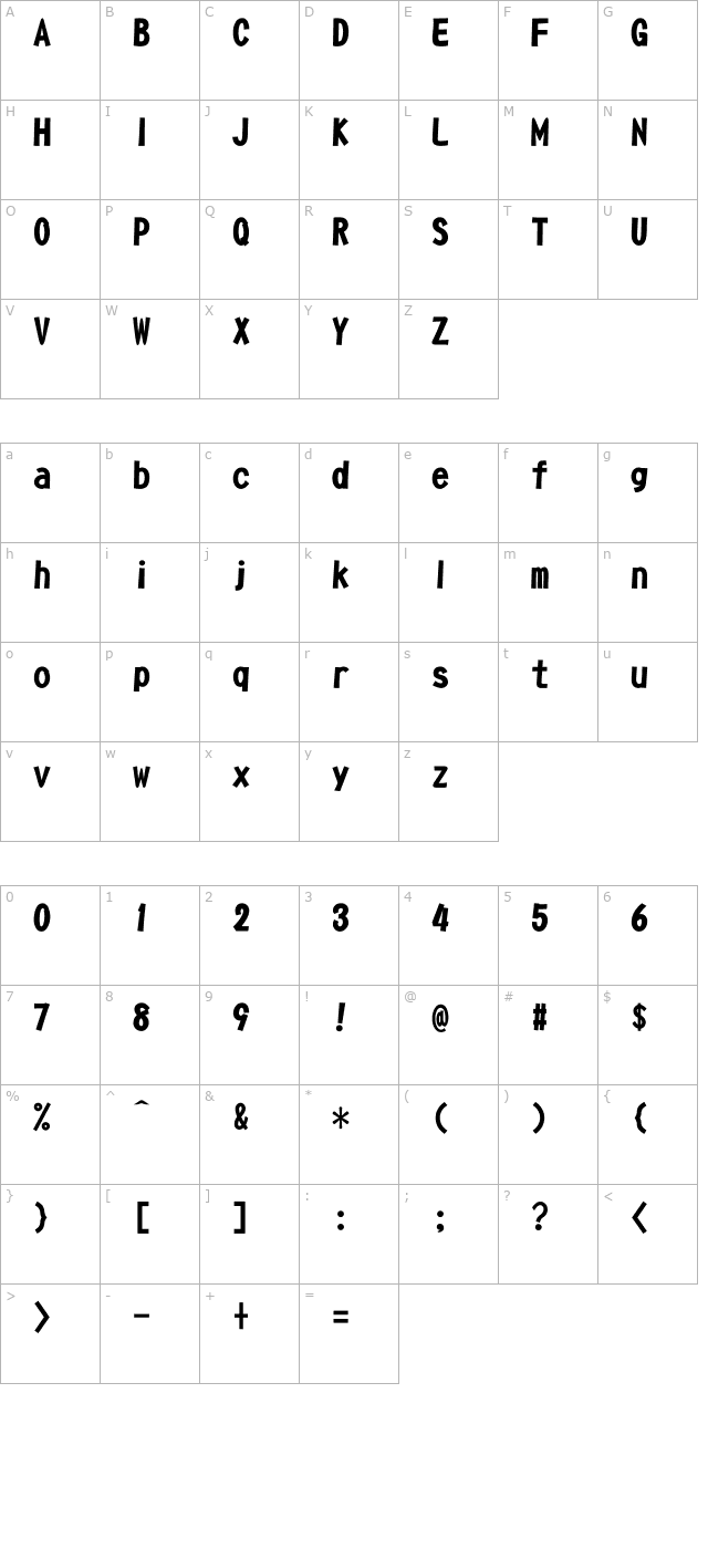 dfpop1w9u-b5 character map