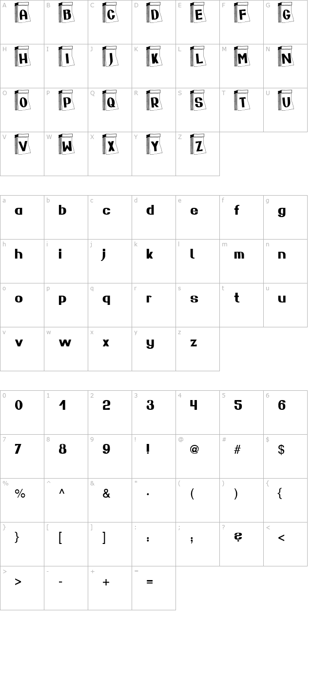 diary-becker character map