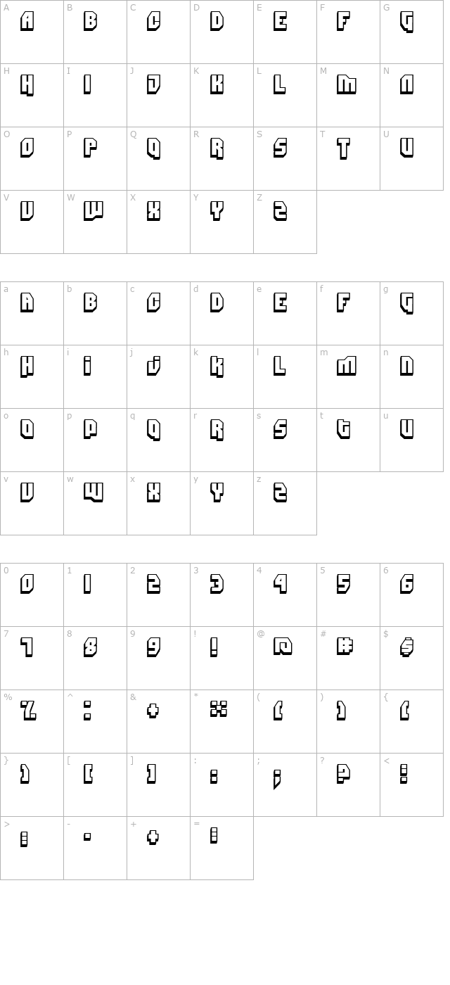 Dimitri Swank character map