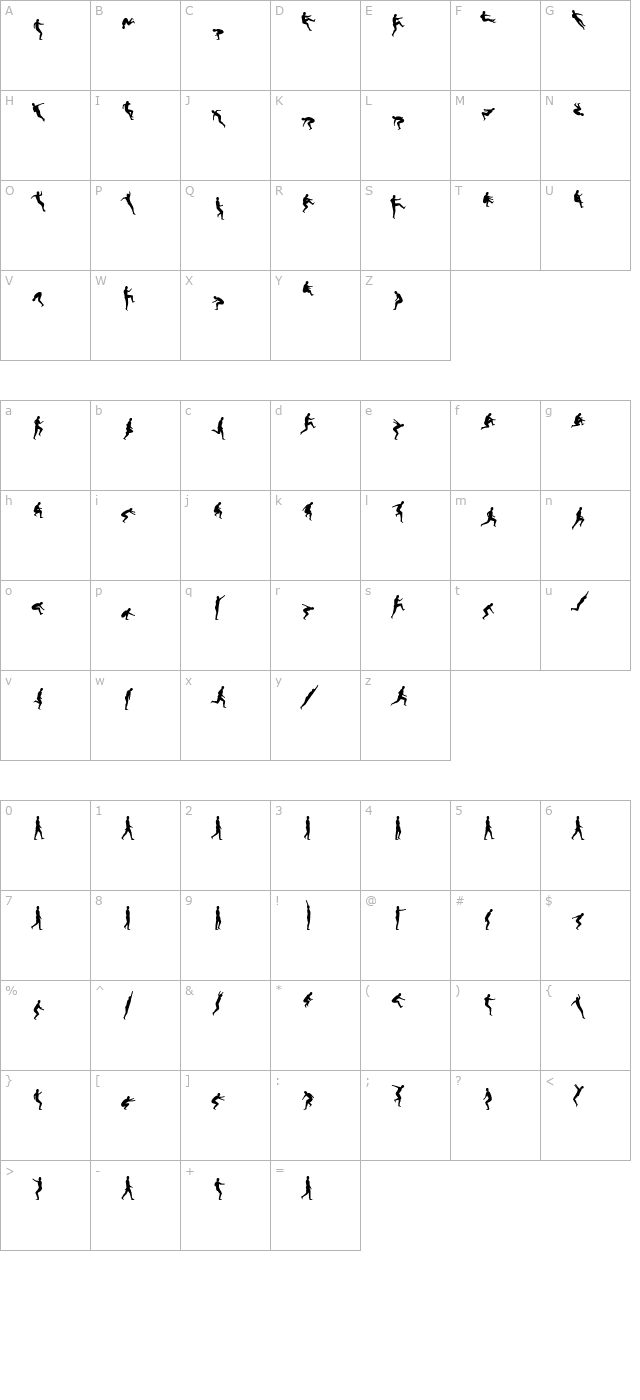 DinkoSSi character map