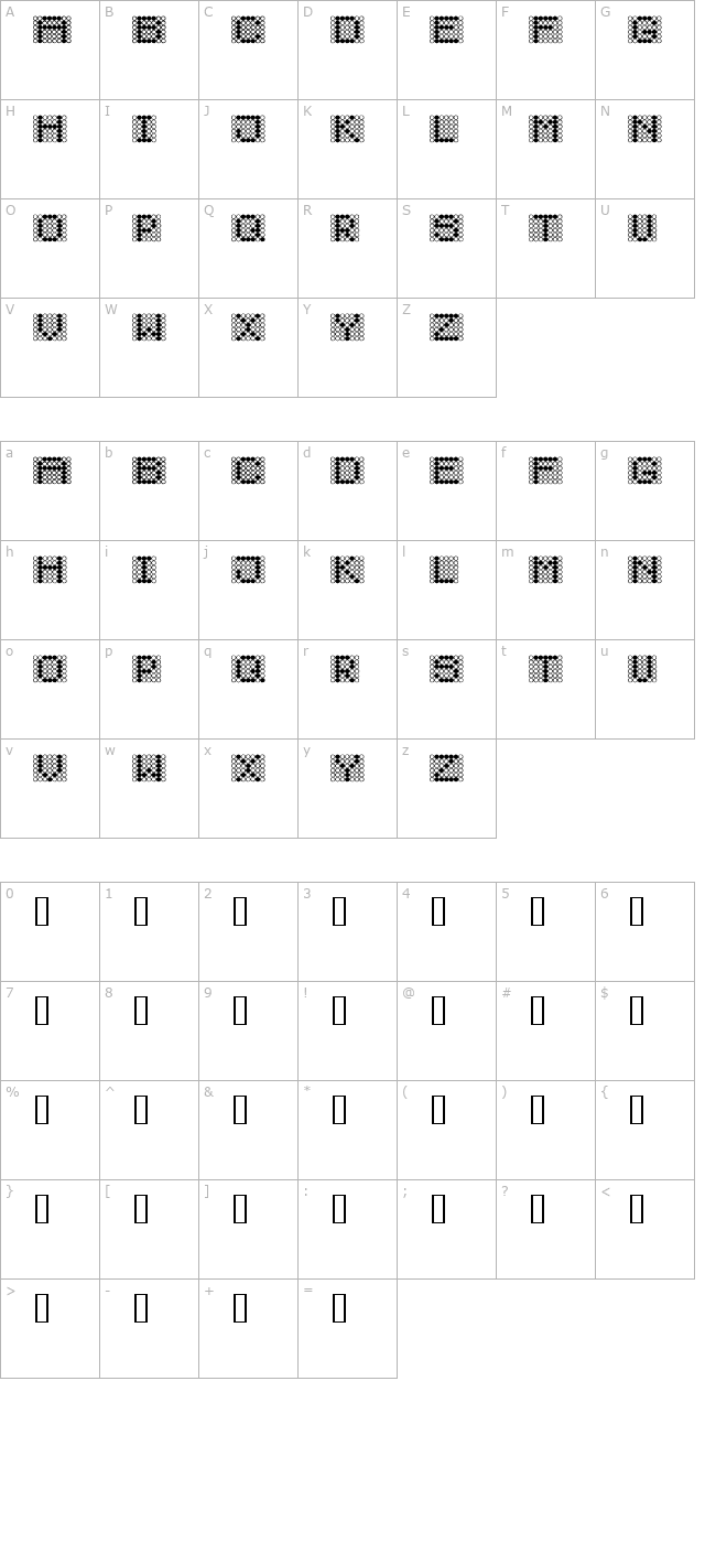 Diodos character map