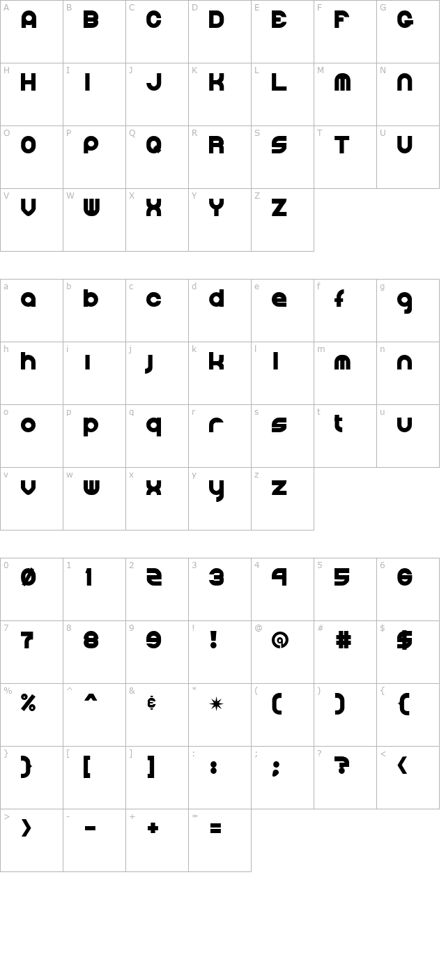 dirtyclutch character map