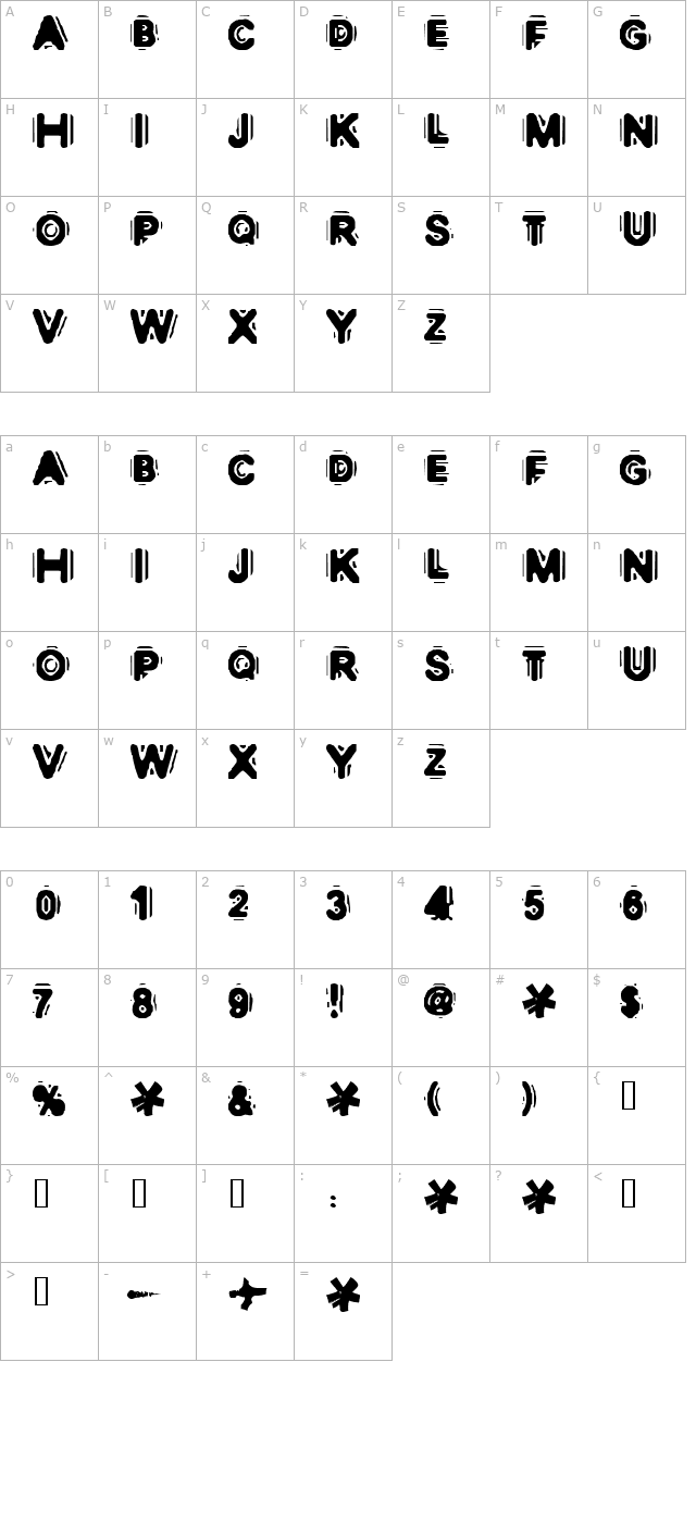 discobox character map