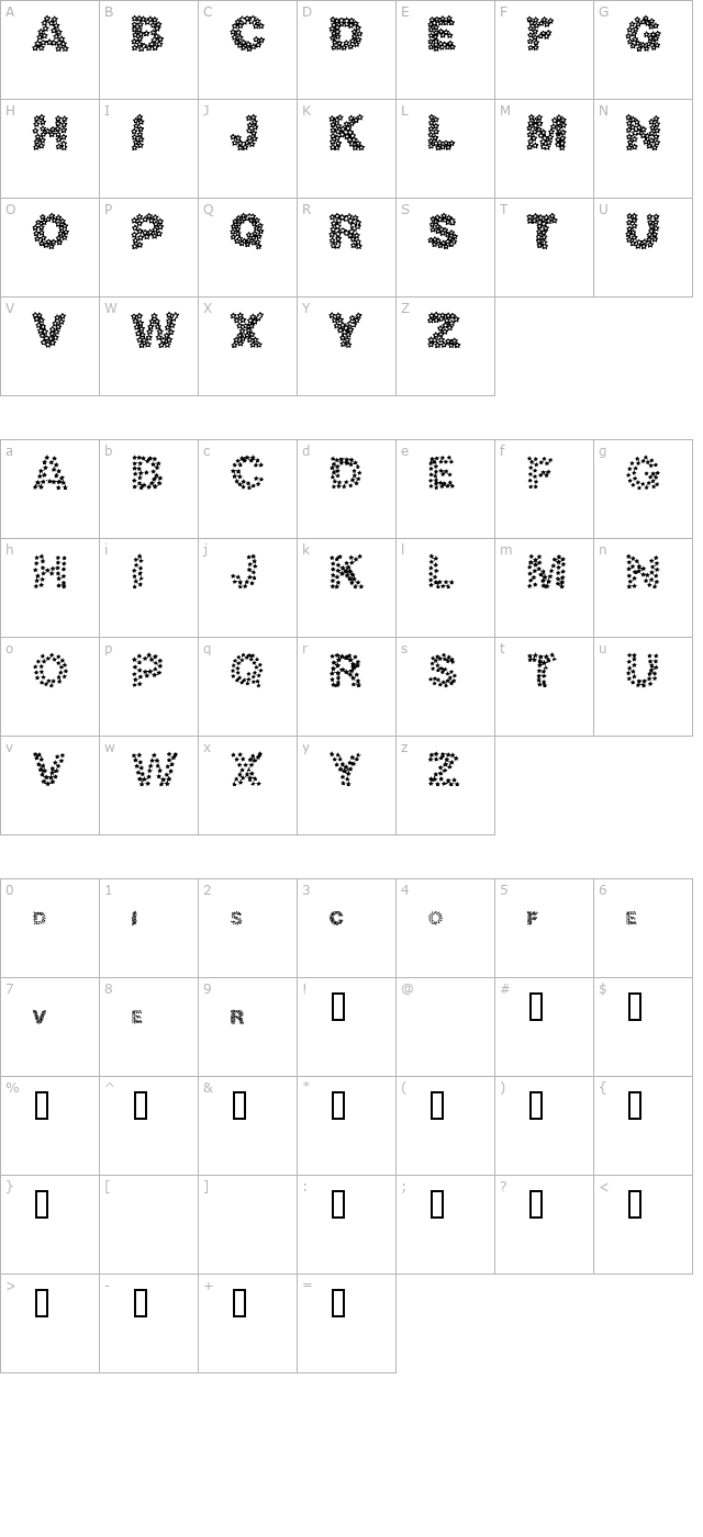 discotech character map