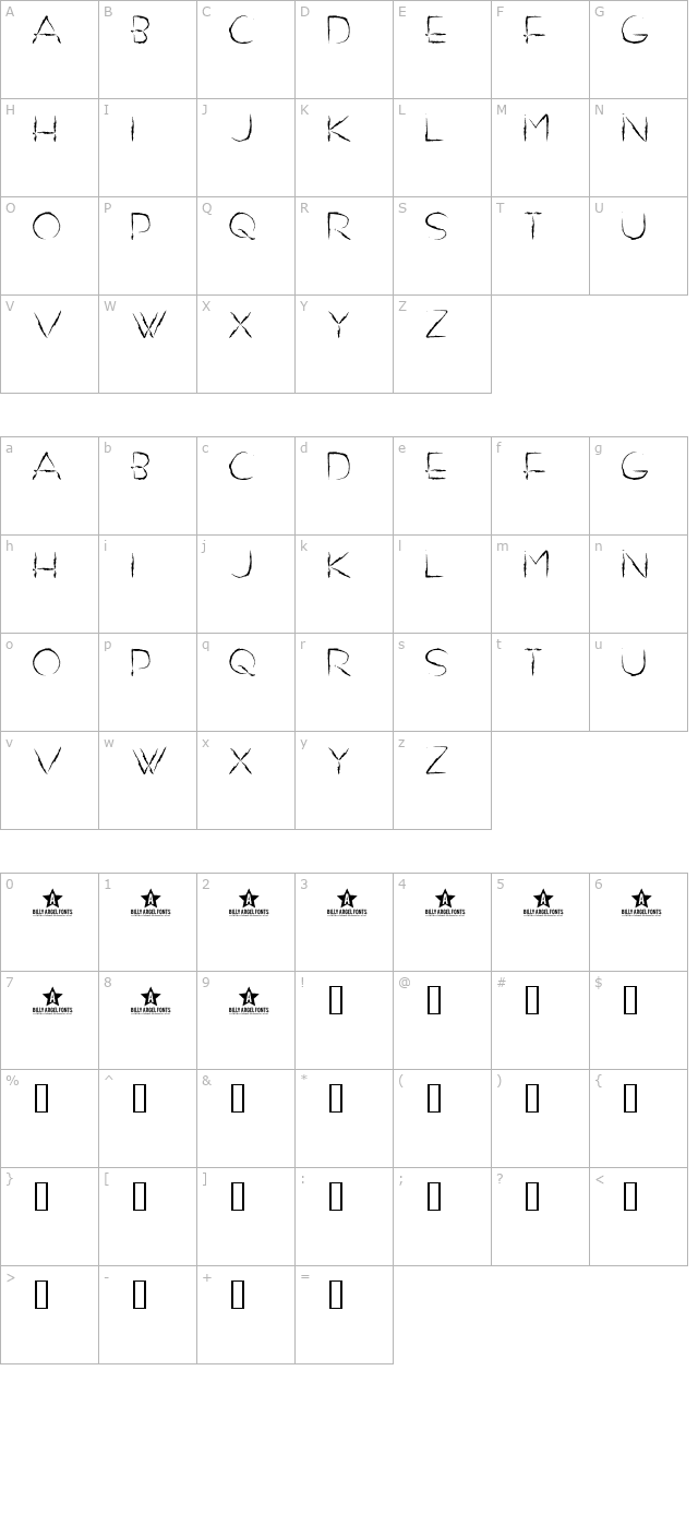 do-not-exist character map