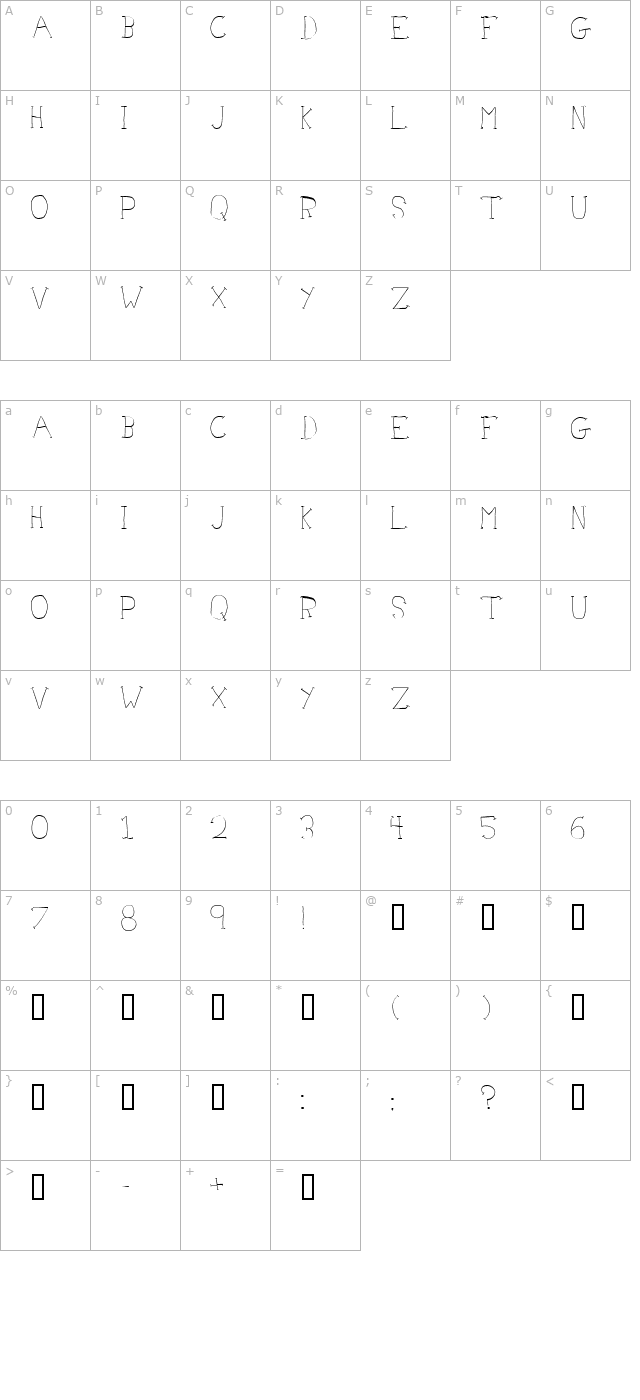 doctor-azul character map