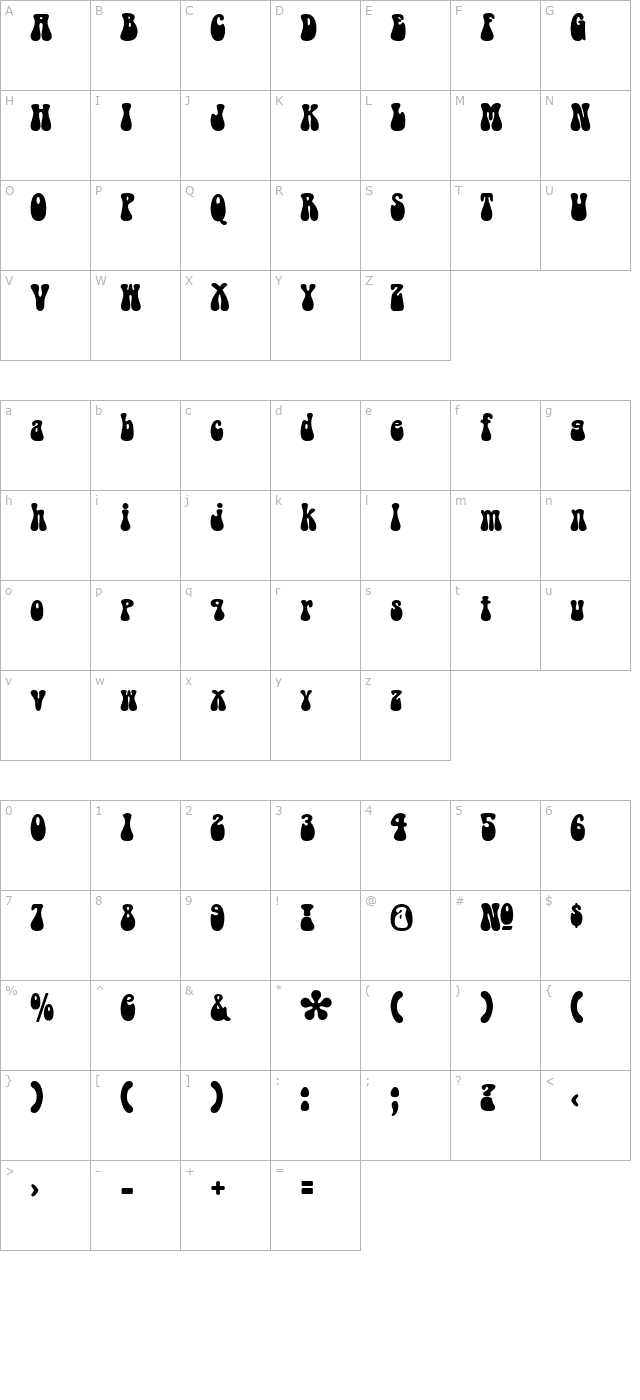 doobie character map