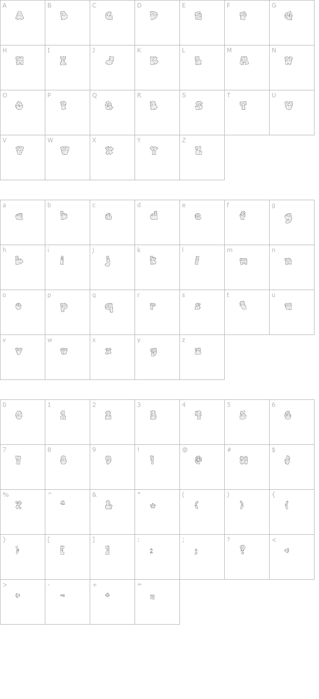 doodle-american character map