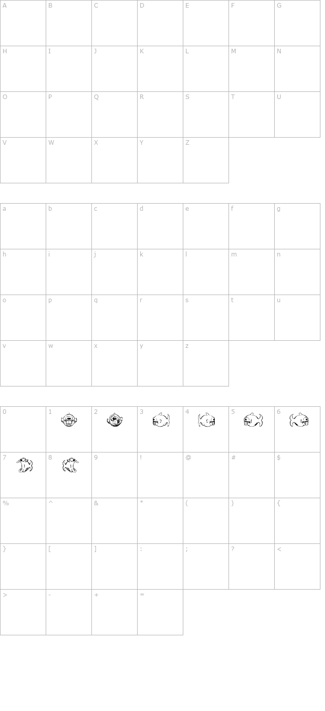 Dopefish character map