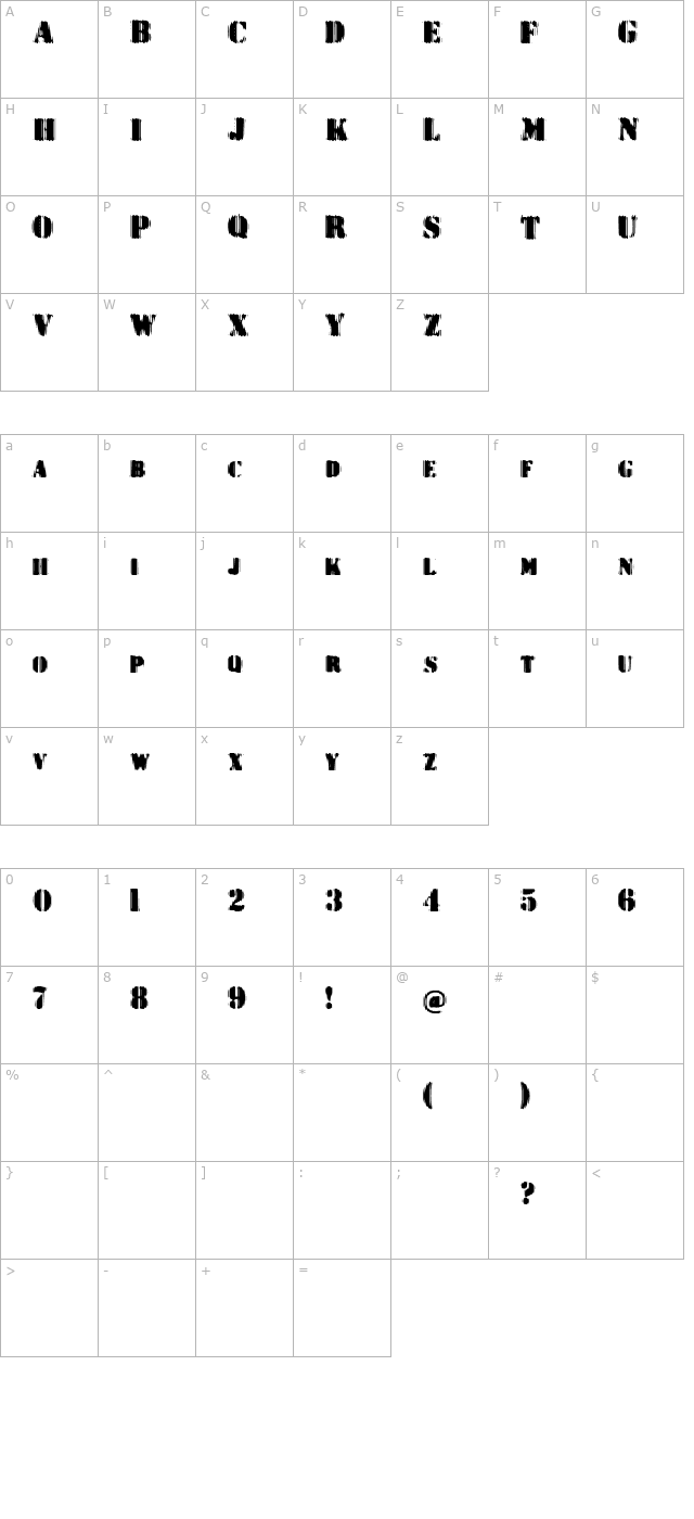 Dr. Enoksen character map