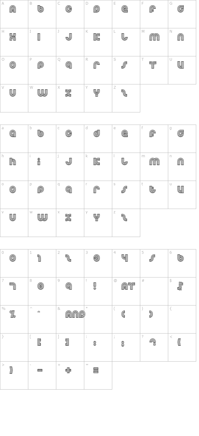 Dreamland character map