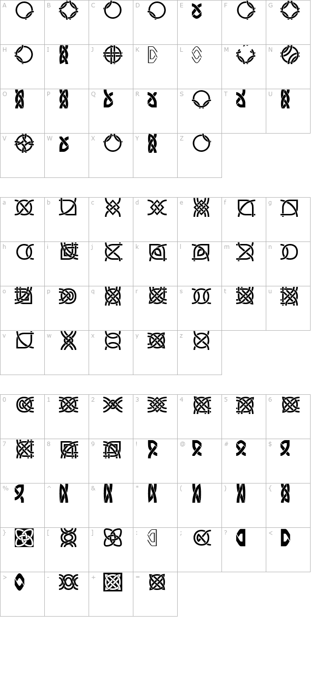 DS_Celtic Border 1 character map