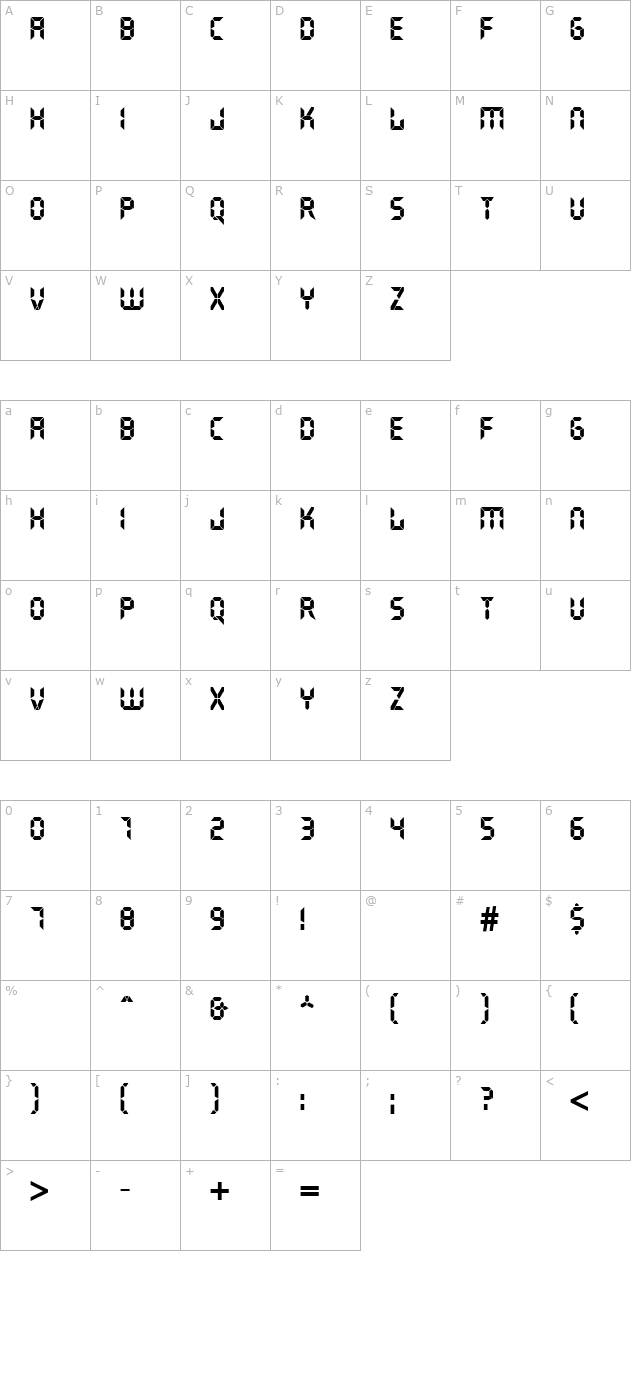 ds-crystal character map