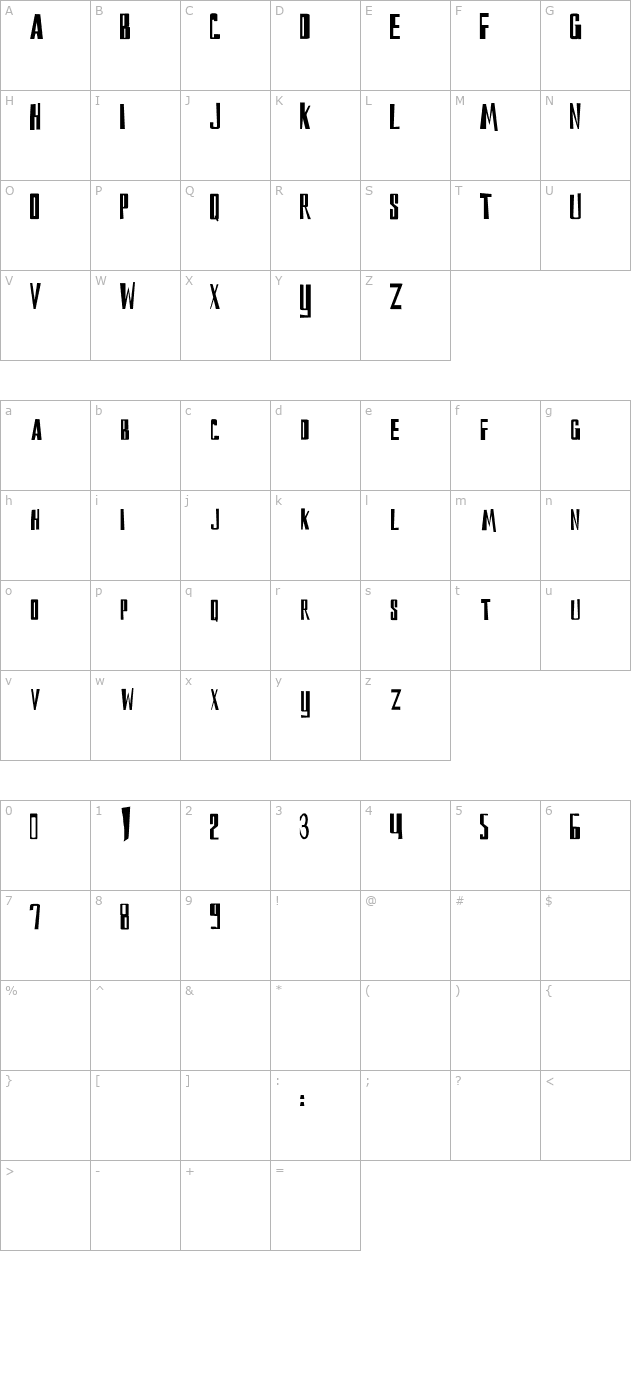 DS Reckoning Cyr character map