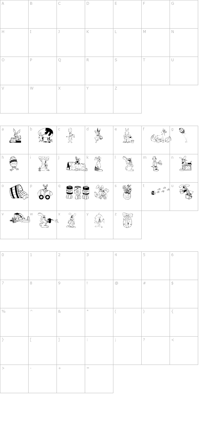 DT Hip Hop character map