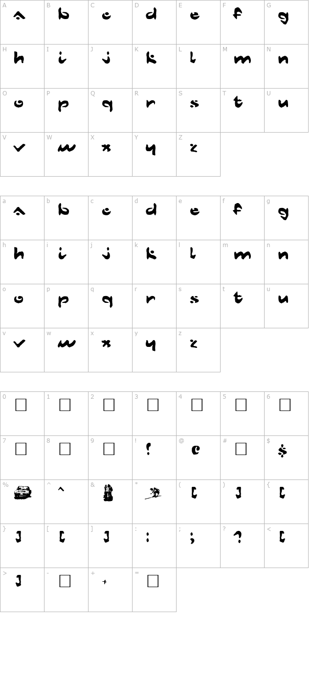 dust-mites character map