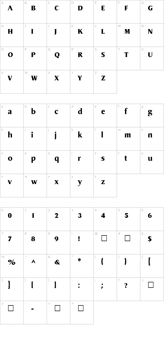 Dynamic Regular character map