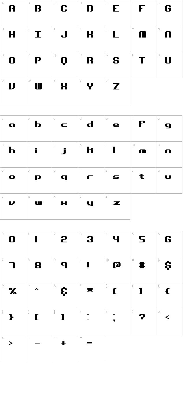 dynamic character map