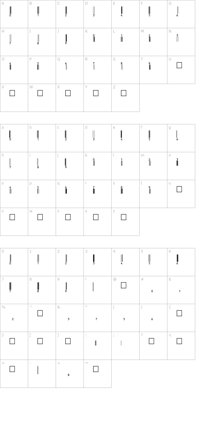 EanBwrP36Tt character map