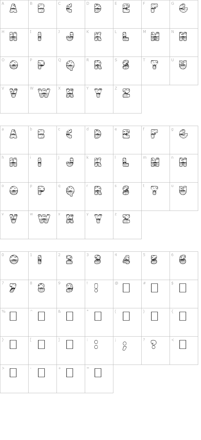 easter-sunrise character map