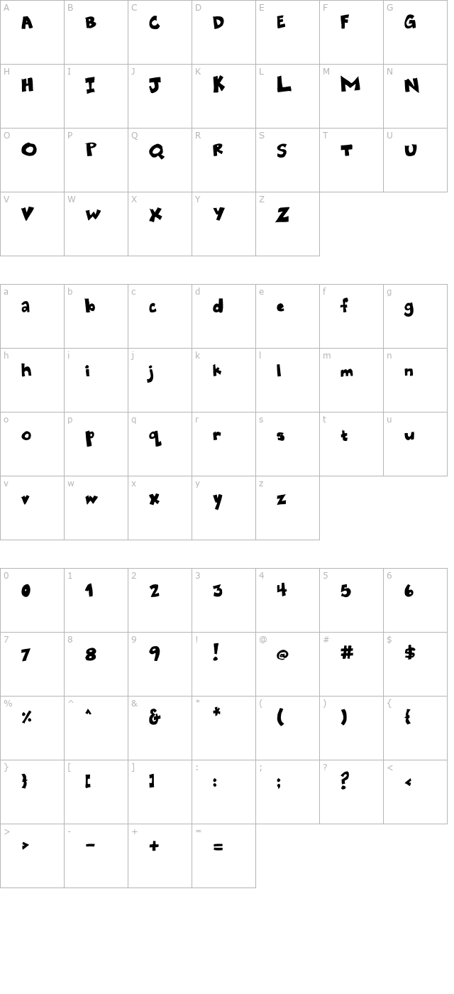 eatpoochubby character map