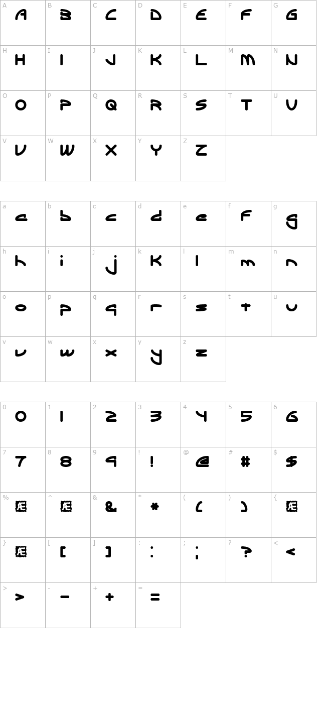 ecliptic-brk- character map