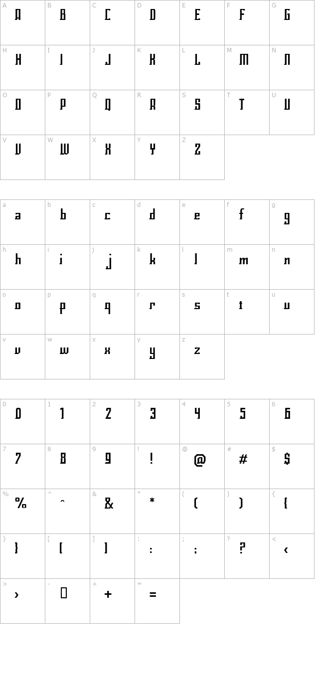 eclix character map