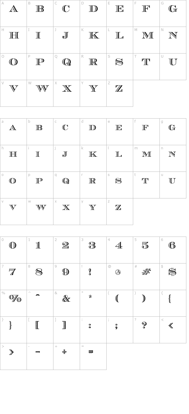 ecuyer-dax character map